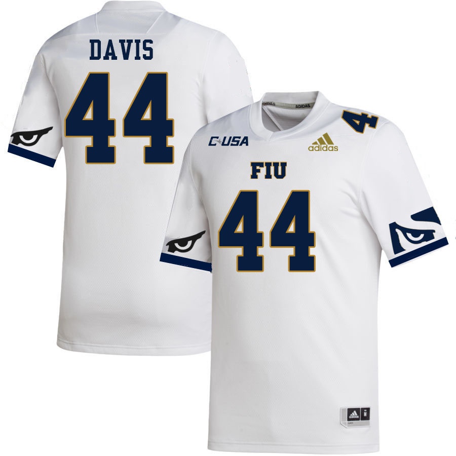 #44 Keegan Davis FIU Jersey,Florida International University Panthers Football Jersey-White